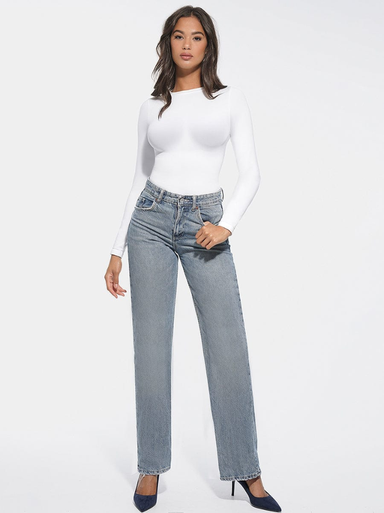 Body Faja Modelador Cuello Redondo Calzon