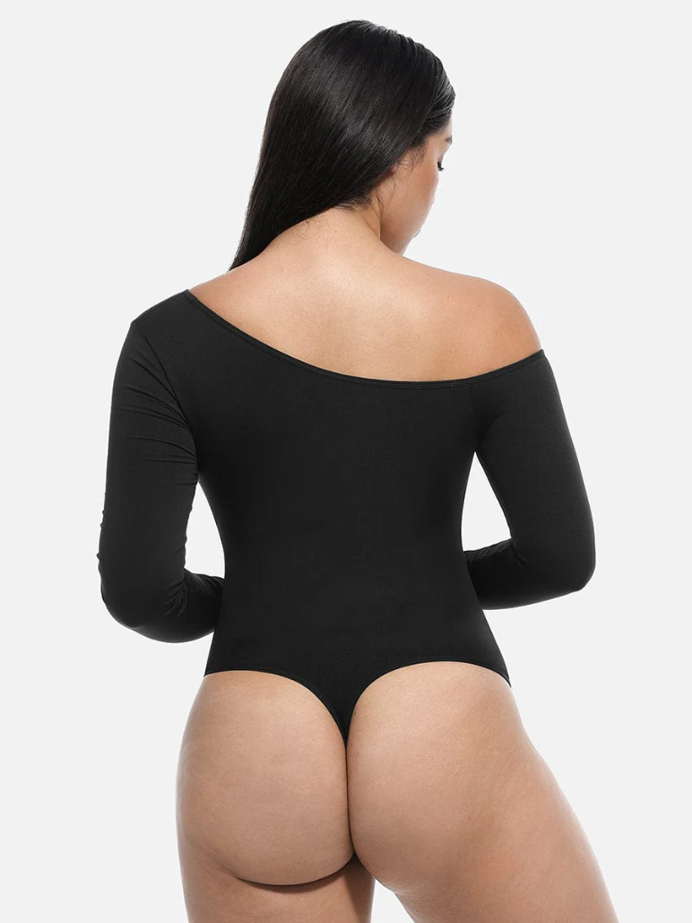 Bodysuit Asimétrico Manga Larga