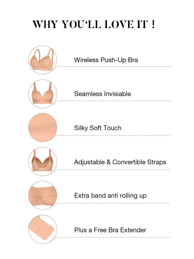 Sostén Push Up sin costura