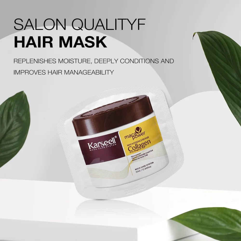 Mascarilla capilar de colágeno Karseell Pack 24 unidades