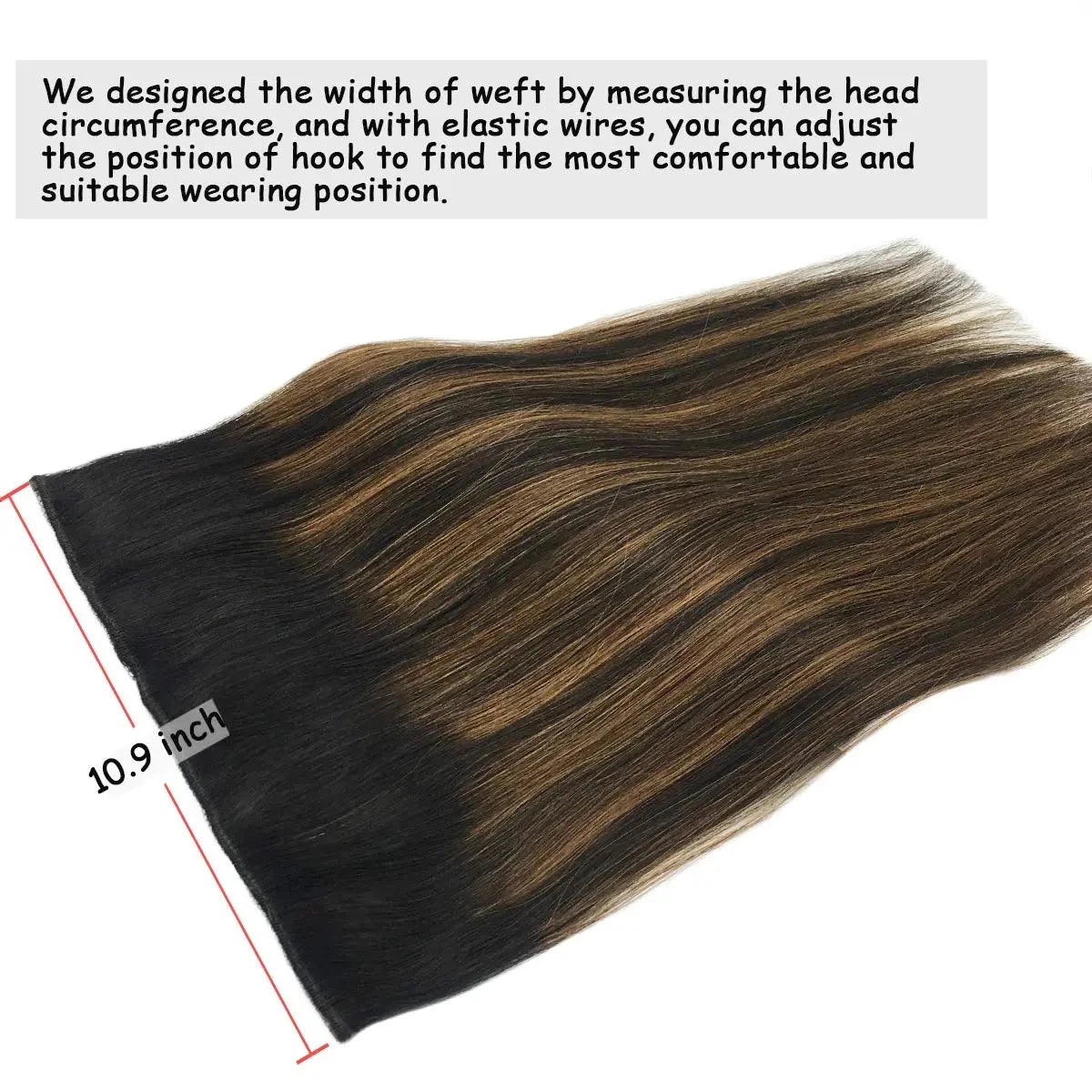 EXtensiones HILO INVISIBLE Balayage 50 cm Largo Cabello Virgen 100%