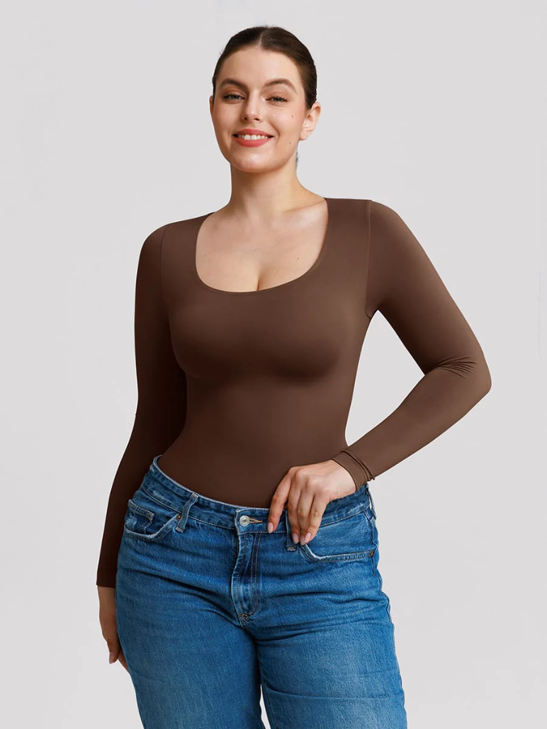Bodysuit ©️Original Faja Manga Larga estilo bóxer