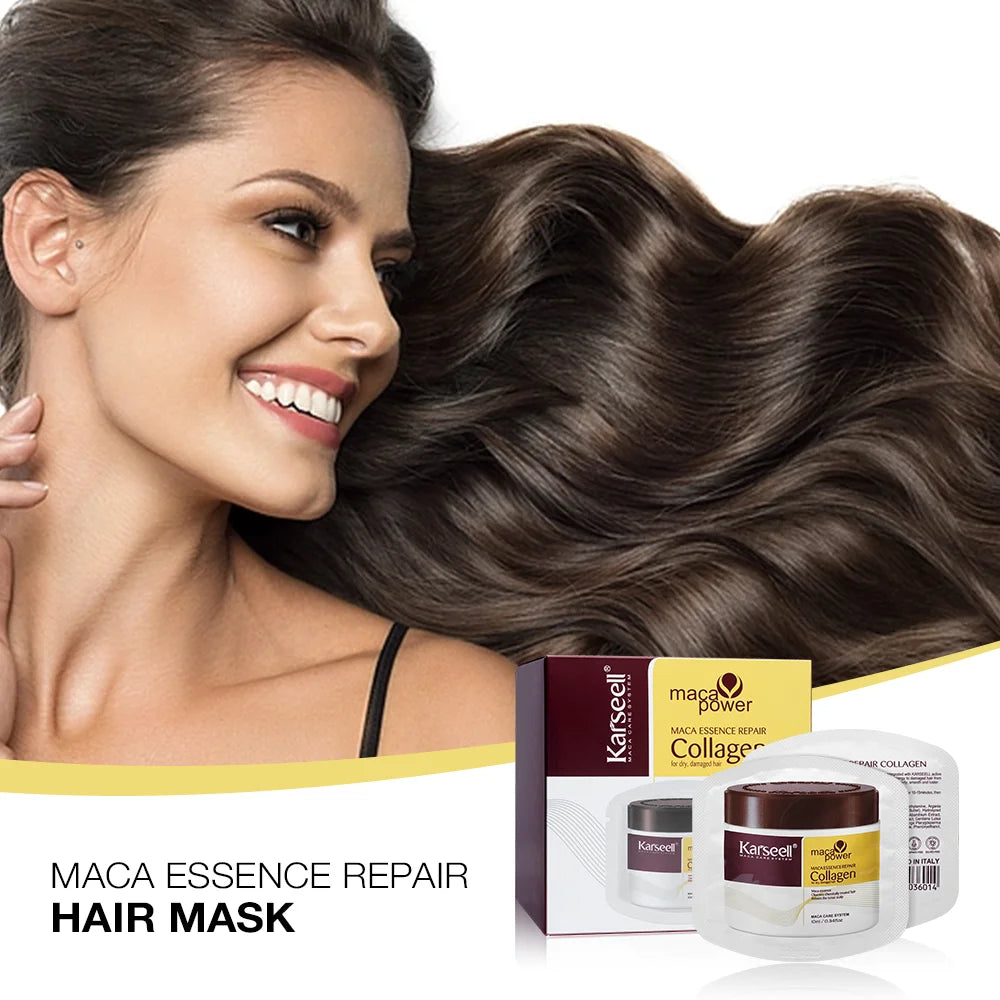 Mascarilla capilar de colágeno Karseell Pack 24 unidades