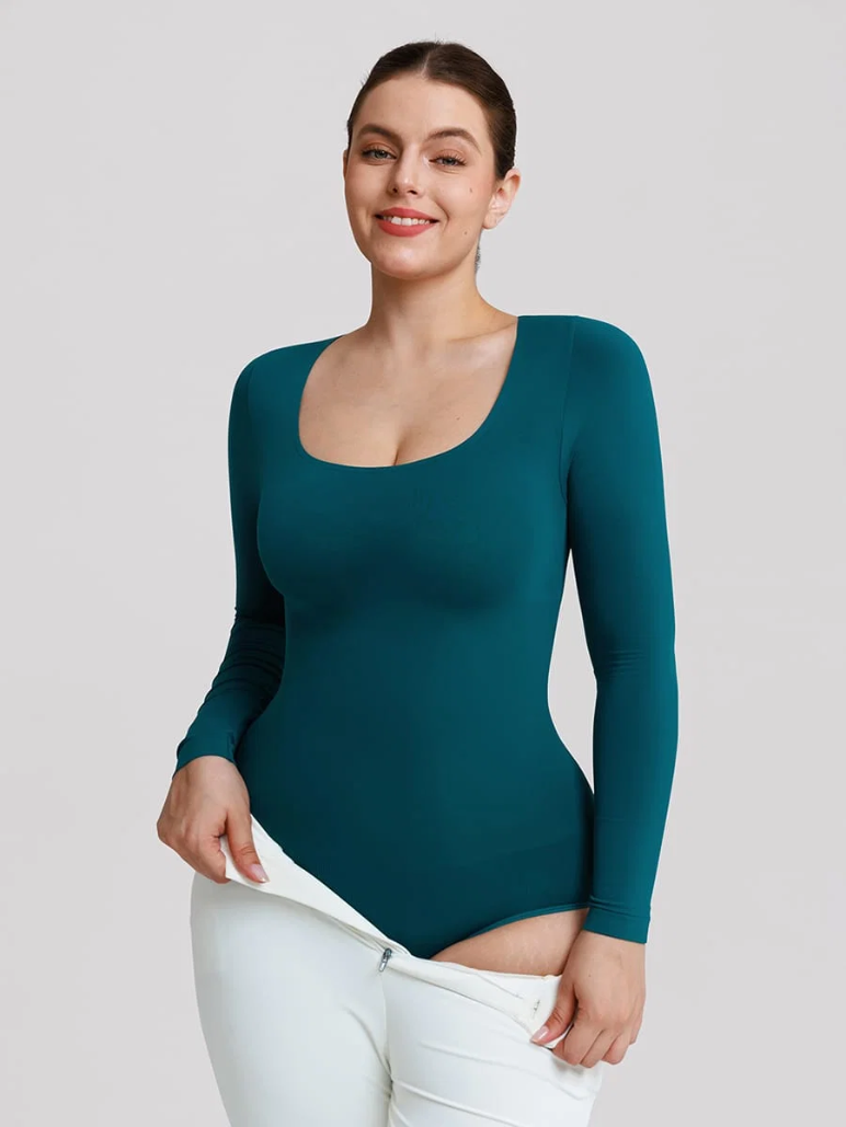 Bodysuit ©️Original Faja Manga Larga estilo bóxer