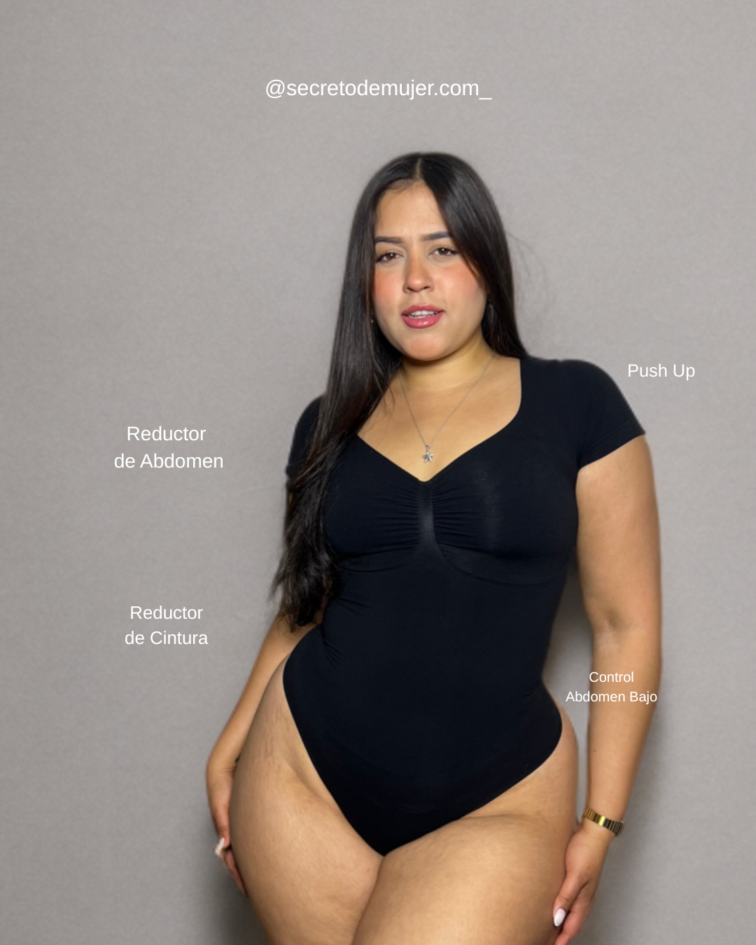 💥OFERTA💥 Bodysuit Original Manga Corta Reductor Abdomen Premium