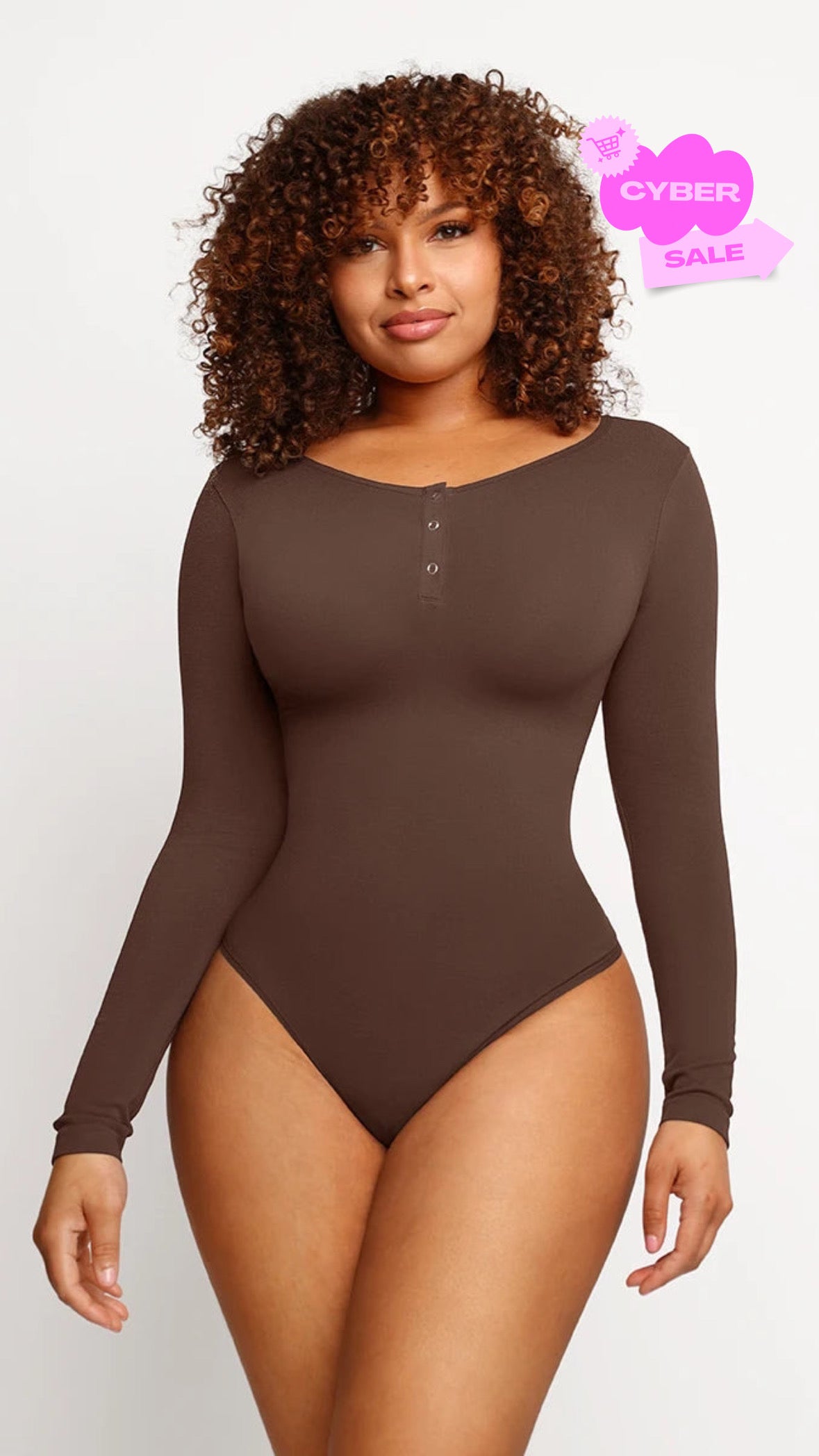 CYBER 🛍️ Body faja©️ Botón Manga Larga