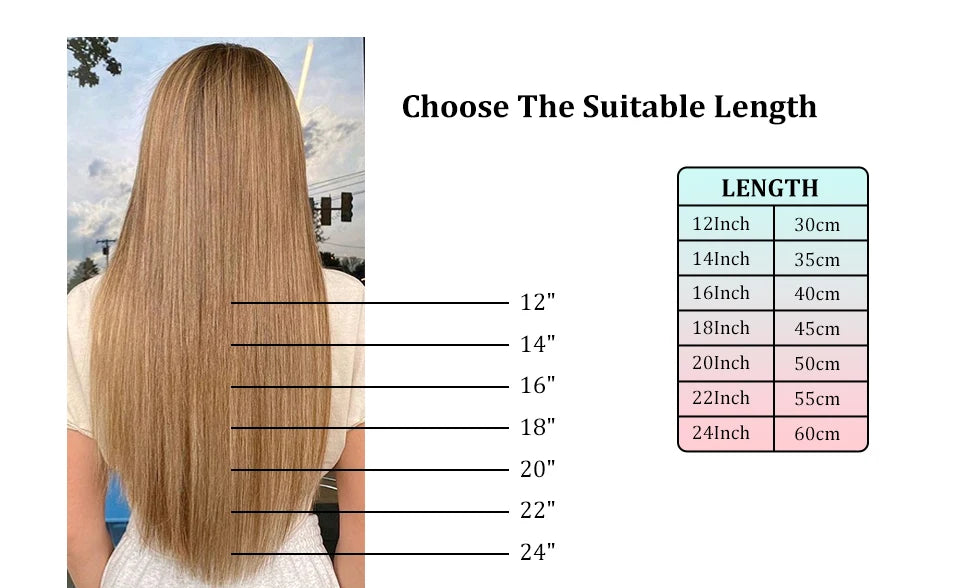 EXtensiones HILO INVISIBLE Balayage 50 cm Largo Cabello Virgen 100%