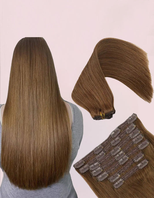 Extensiones de Cabello Virgen Remy 100% Natural Por capas 66 cm Largo