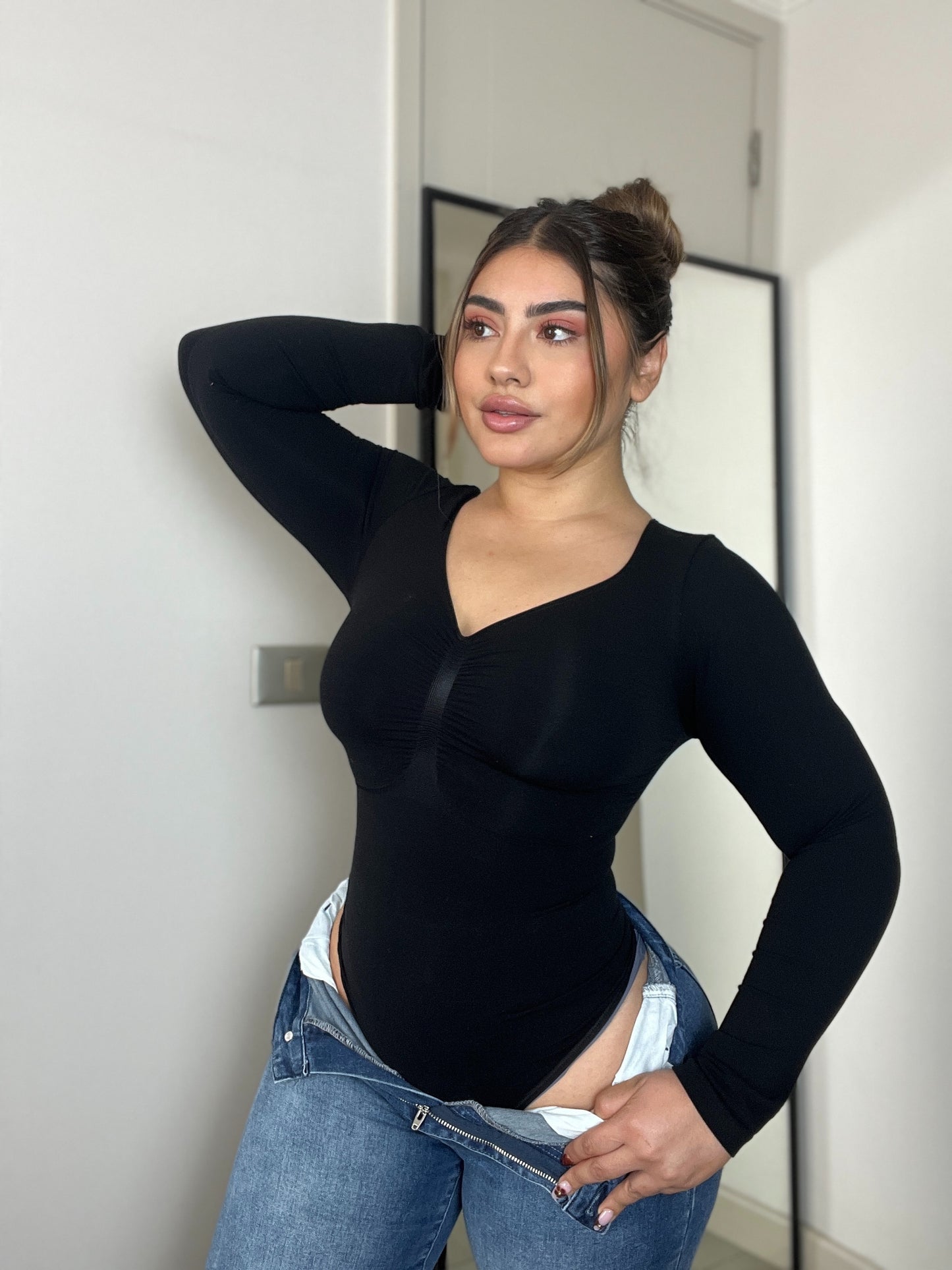 🩷 REMATE 🩷 BodySuit Viral©️ Original Reductor Abdomen Manga larga Talla M