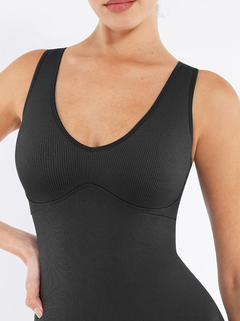 Vestido Faja Control Abdomen Corte Sirena