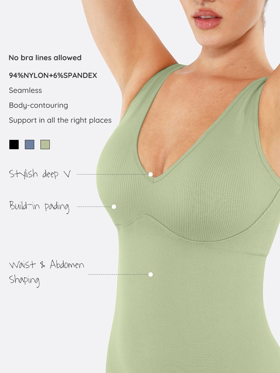 Vestido Faja Control Abdomen Corte Sirena