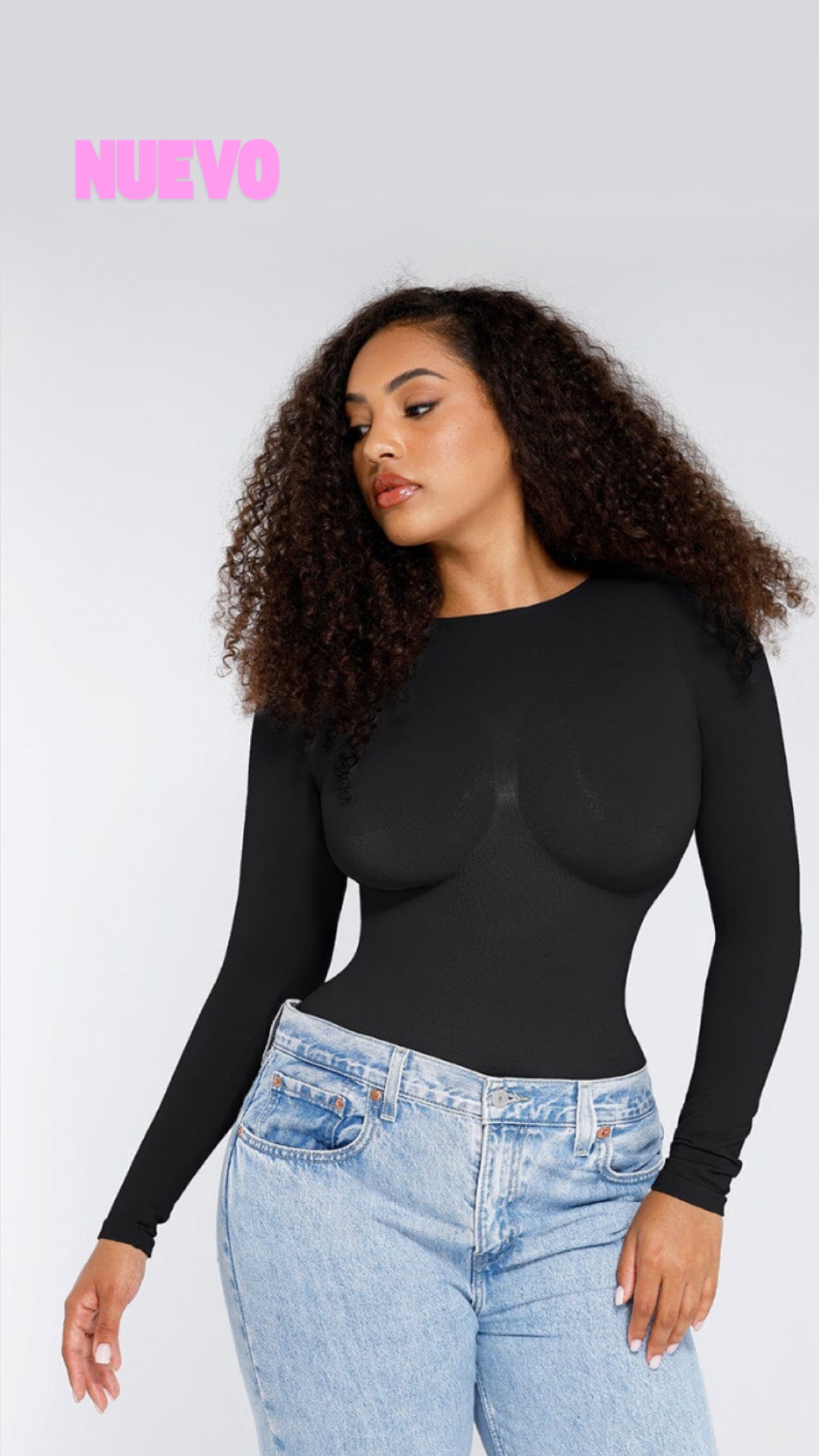 Bodysuit ©️ Viral Original Reductor de Abdomen Manga Larga Premium 🥇 Calzón