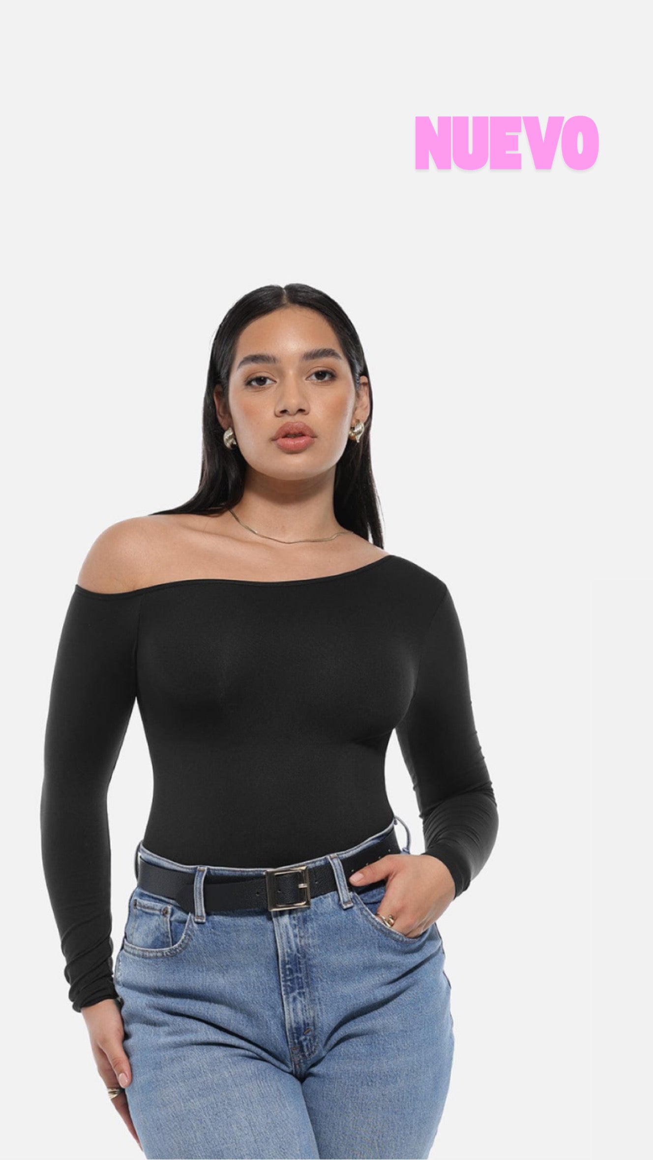 Bodysuit Asimétrico Manga Larga