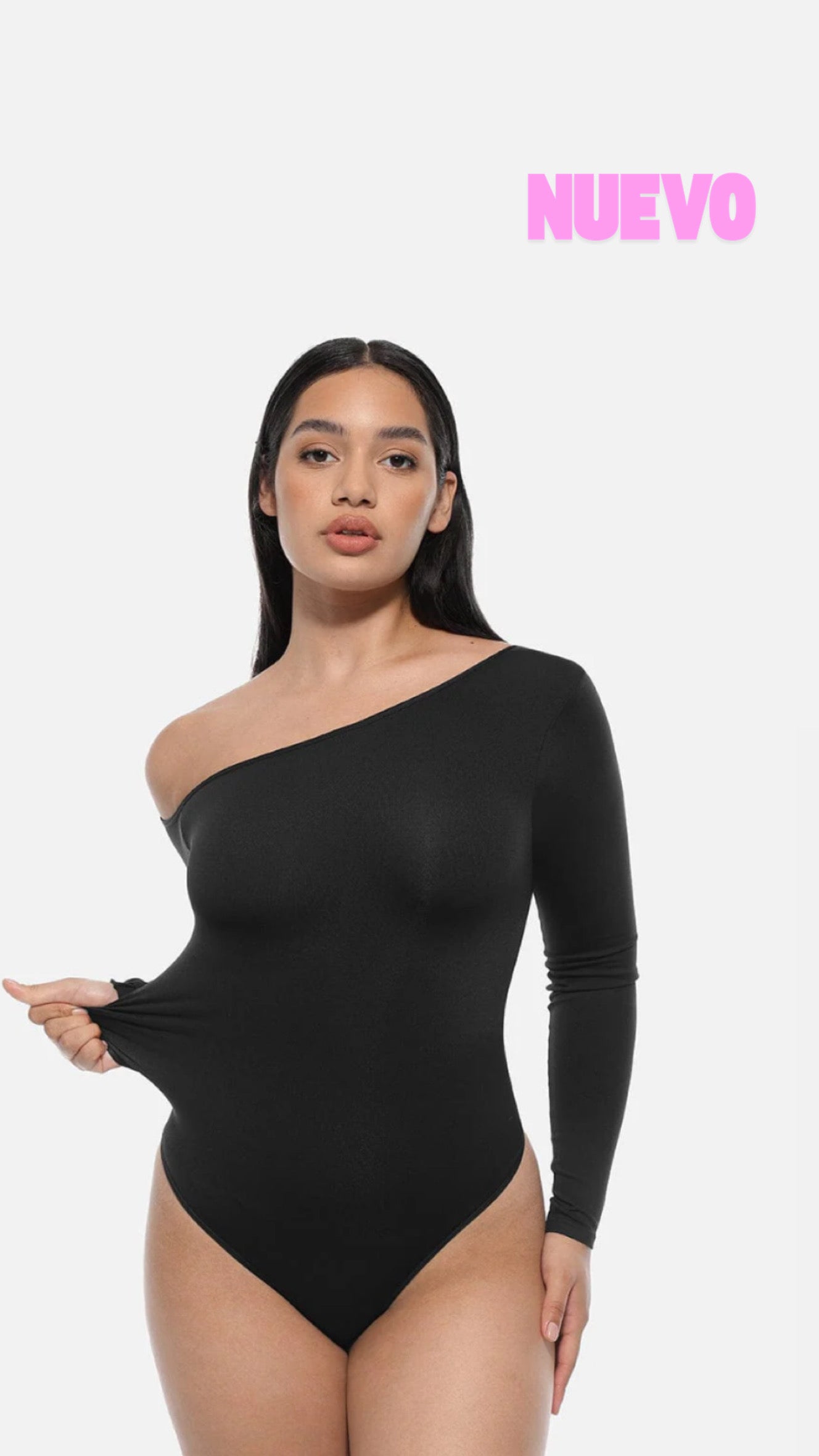 Bodysuit Asimétrico Manga Larga