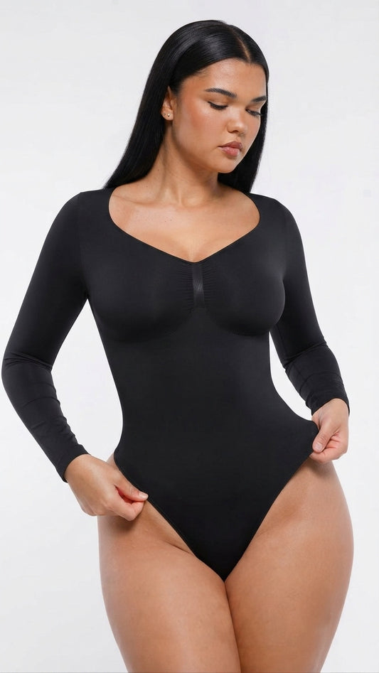 BodySuit Viral©️ Original Reductor Abdomen Manga larga Premium 🥇
