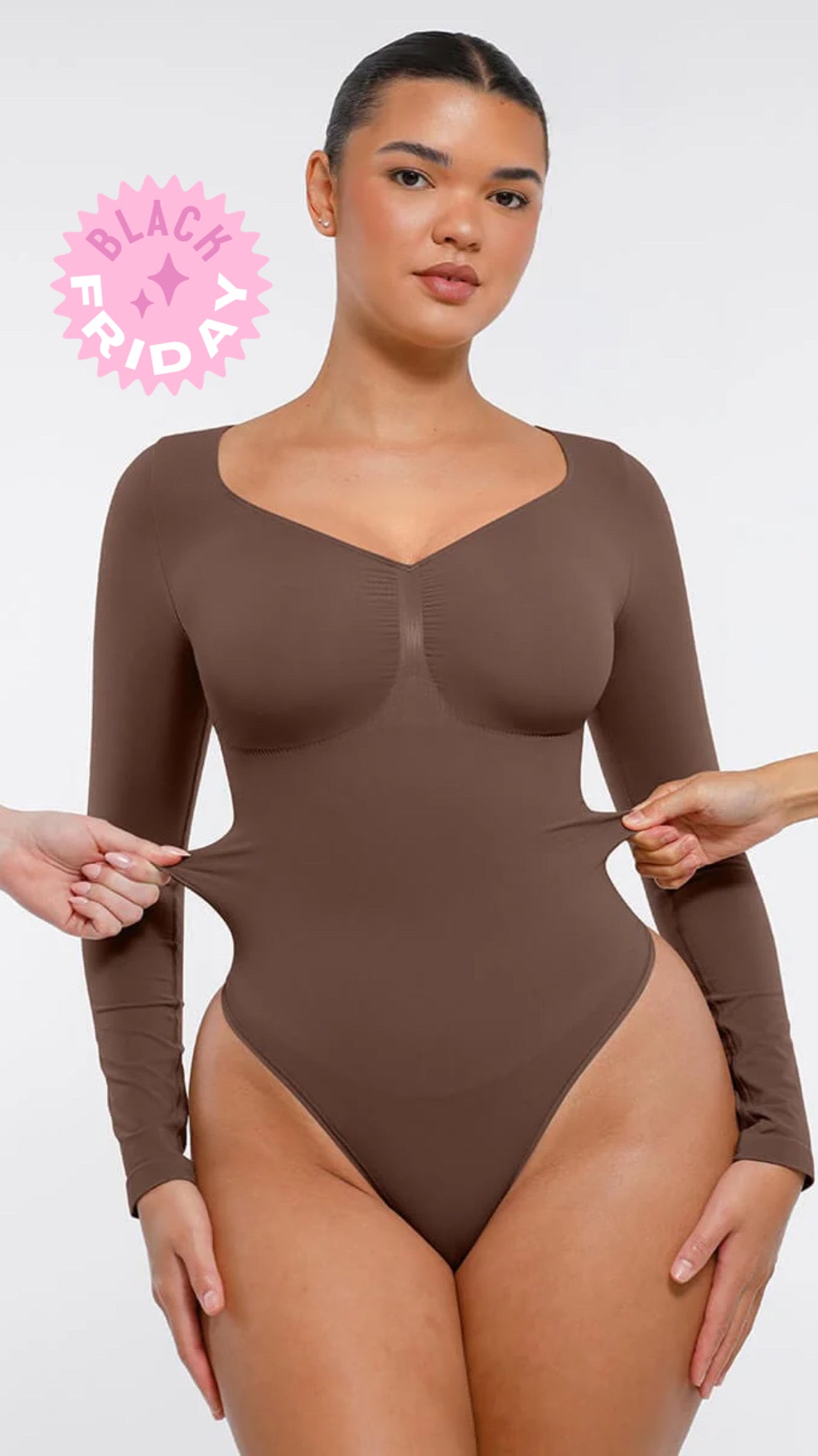BodySuit Viral©️ Original Reductor Abdomen Manga larga Premium 🥇