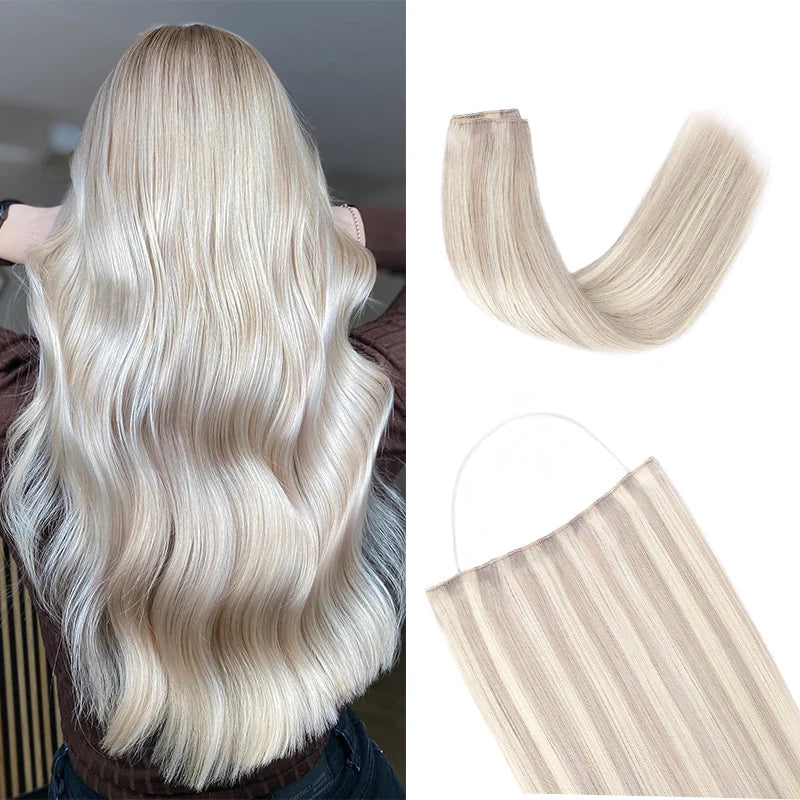 EXtensiones HILO INVISIBLE Balayage 50 cm Largo Cabello Virgen 100%