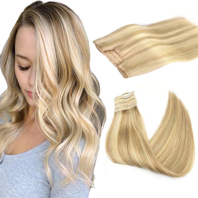 EXtensiones HILO INVISIBLE Balayage 50 cm Largo Cabello Virgen 100%