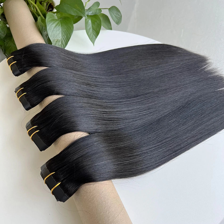 Extensiones POR CAPAS Negro Natural 76 cm largo Cabello Virgen 100%