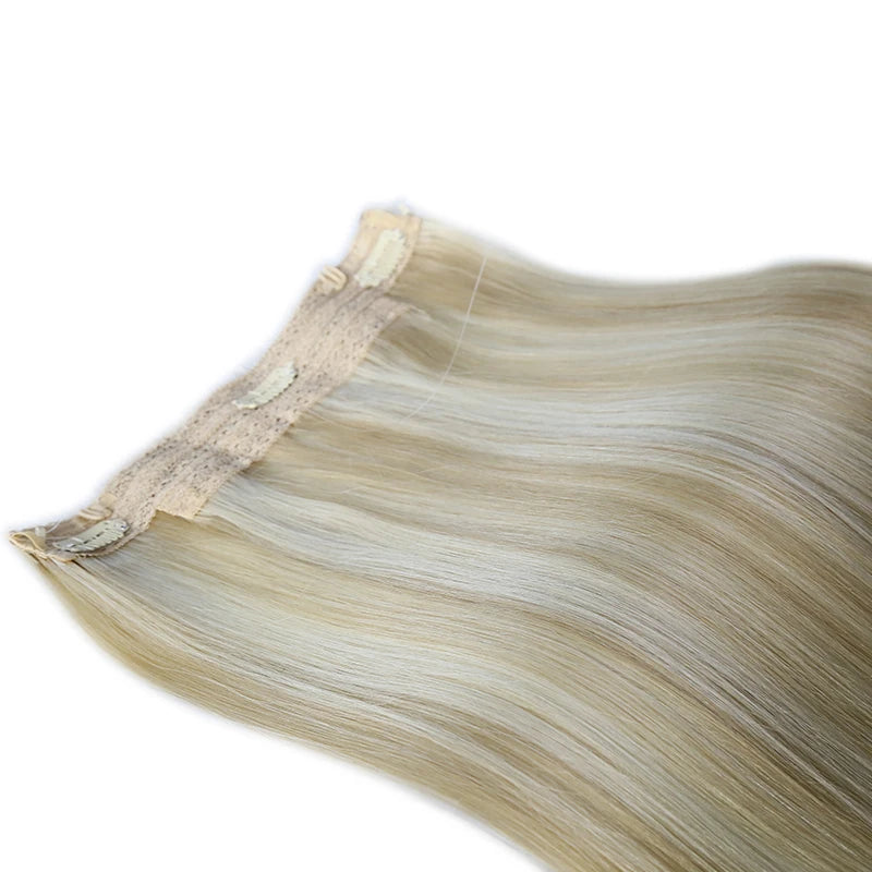 Extensiones HILO INVISIBLE 66 cm Largo 150 gr  Cabello Virgen ©️ Natural 100%