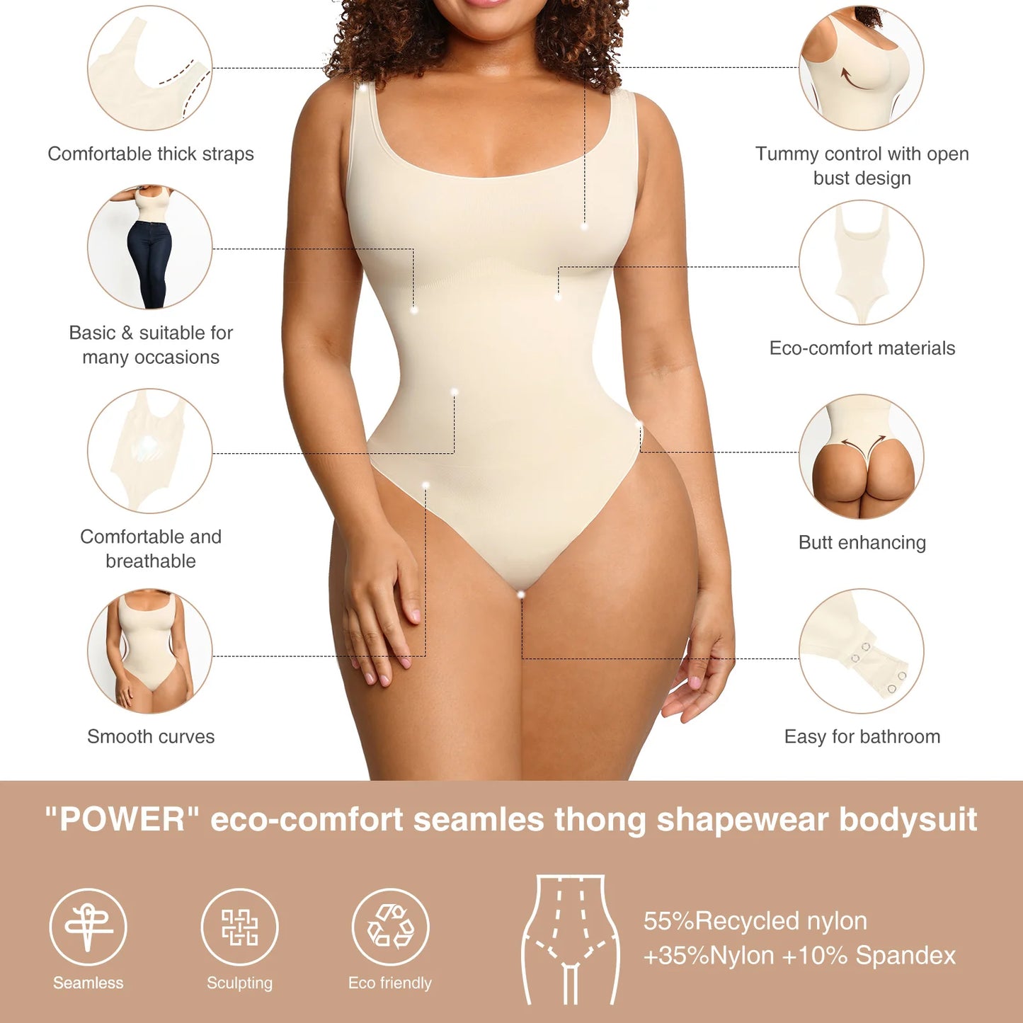 Bodysuit Shapewear Colaless