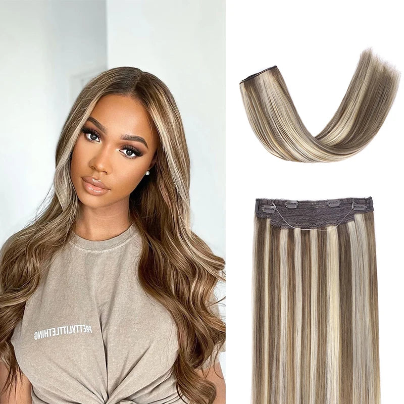 EXtensiones HILO INVISIBLE Balayage 50 cm Largo Cabello Virgen 100%