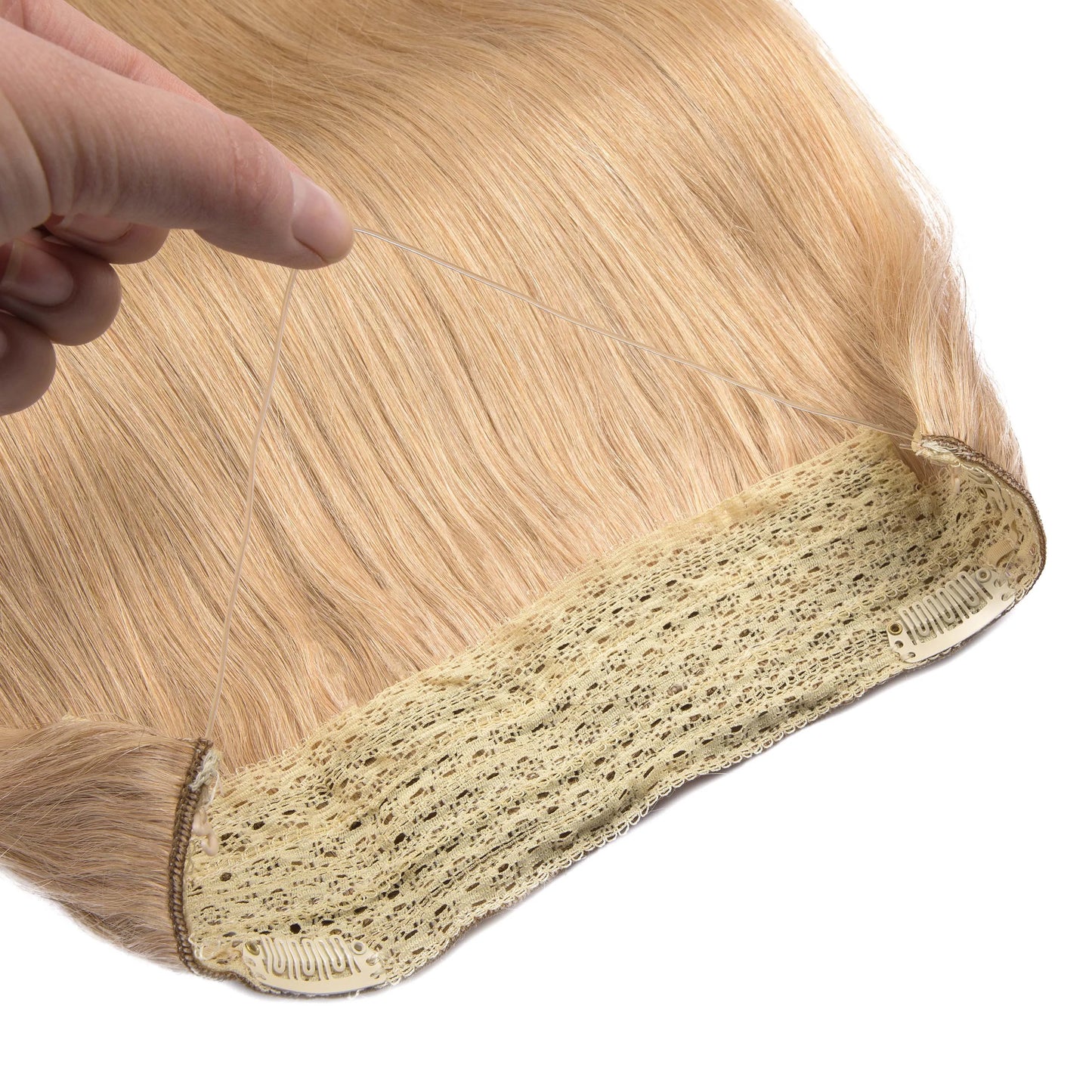 Extensiones HILO INVISIBLE 66 cm Largo 150 gr  Cabello Virgen ©️ Natural 100%