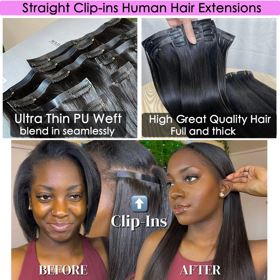 Extensiones POR CAPAS Negro Natural 76 cm largo Cabello Virgen 100%
