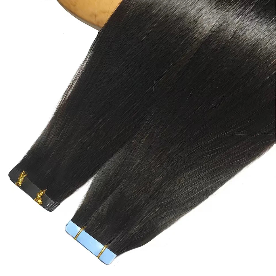 Extensiones ADHESIVAS  60 cm Largo Cabello Virgen 100 %