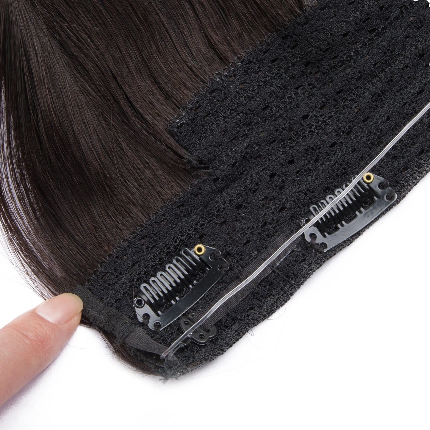 Extensiones HILO INVISIBLE 66 cm Largo 150 gr  Cabello Virgen ©️ Natural 100%