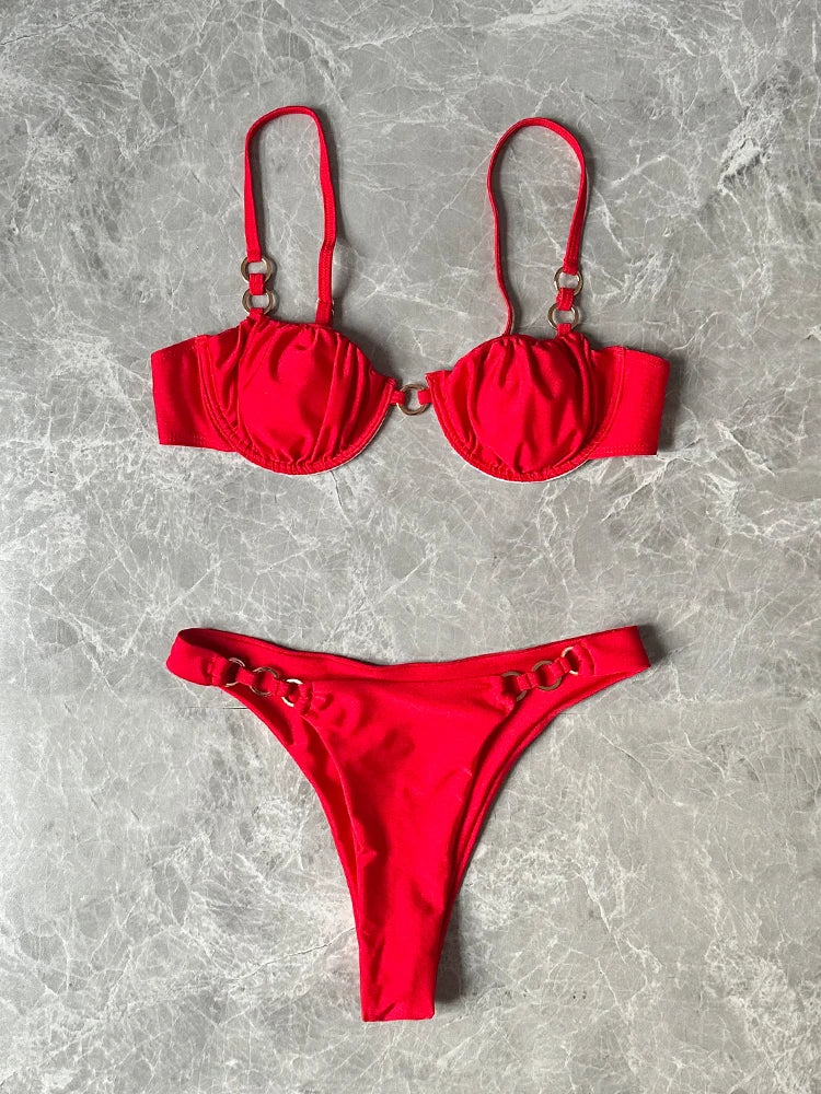 Bikini Rojo Carmesí