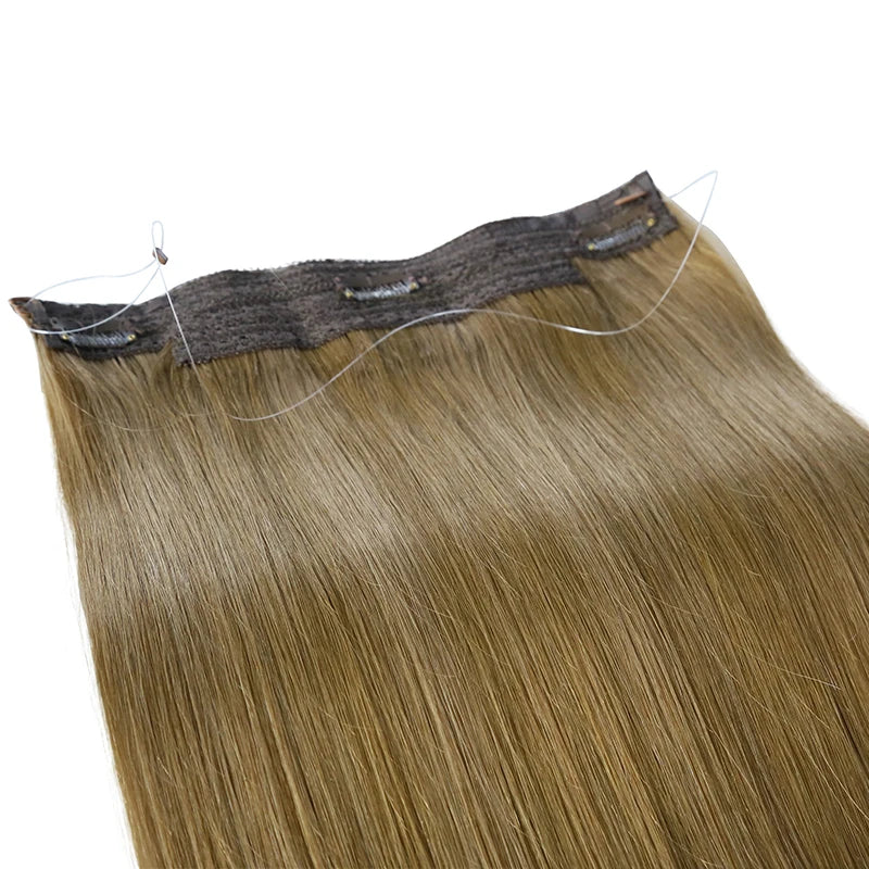 Extensiones HILO INVISIBLE 66 cm Largo 150 gr  Cabello Virgen ©️ Natural 100%