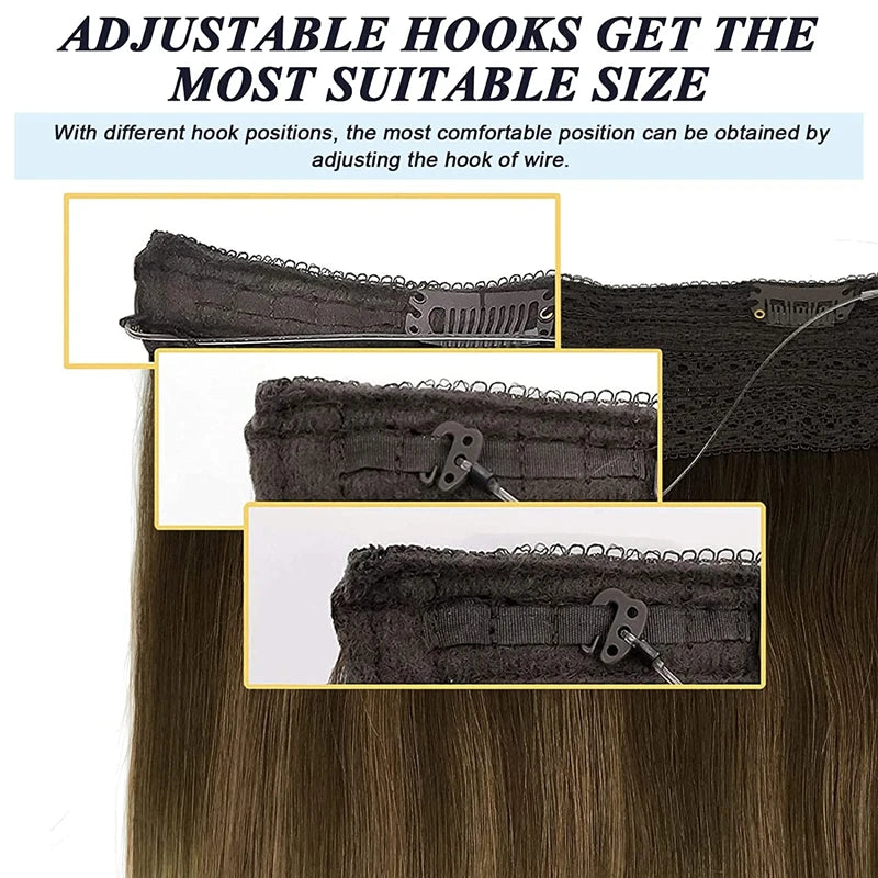EXtensiones HILO INVISIBLE Balayage 50 cm Largo Cabello Virgen 100%