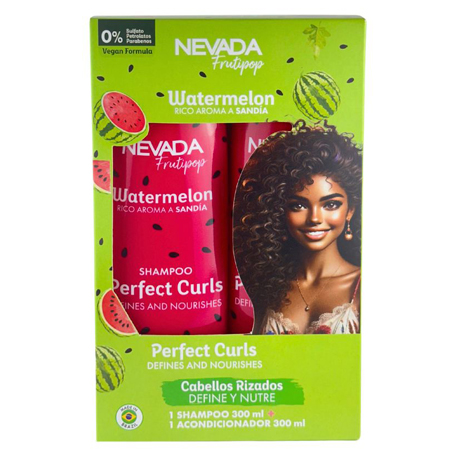 SET CABELLO RIZADO SANDIA FRUTIPOP