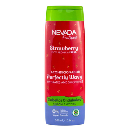 SET CABELLO ONDULADO FRUTILLA FRUTIPOP